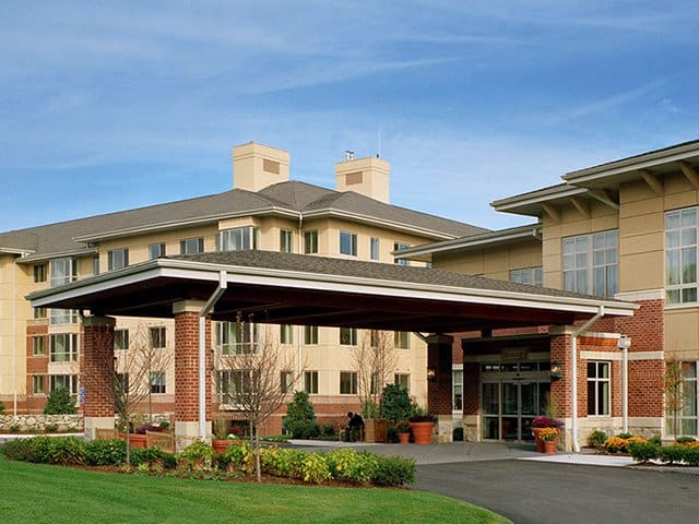 exterior of Linden Ponds Retirement Homes in Hingham, MA