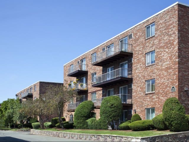 exterior of Northgate apartment building in Revere, MA